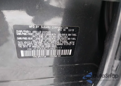 2020 Subaru Forester Touring из США, поврежденный, VIN JF2SKAXC7LH480117